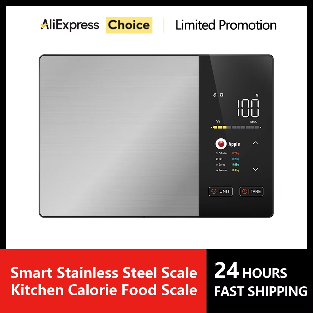 Health Wellness Items - Bilancia da cucina intelligente in acciaio