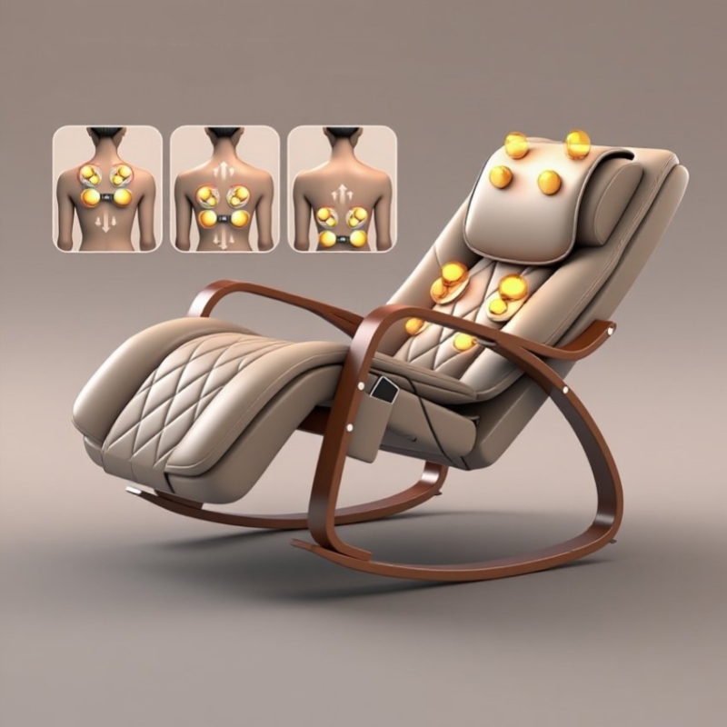 Neck Traction Pillow - Massaggio ergonomico Sedia reclinabile a dondolo