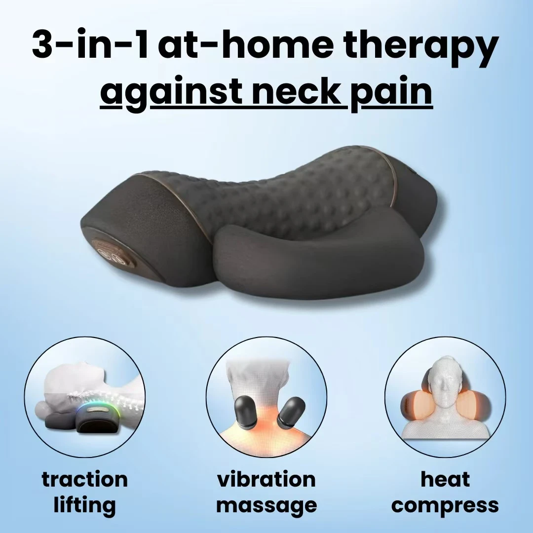 Neck Traction Pillow - COSSEAL-3-in-1 Massaggiatore per il collo Cuscino
